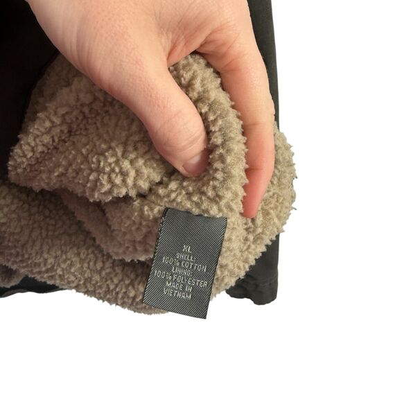 Saddlebred Chore Barn Coat Canvas Jacket Fleece Lined Corduroy Collar Mens XL - Picture 6 of 9